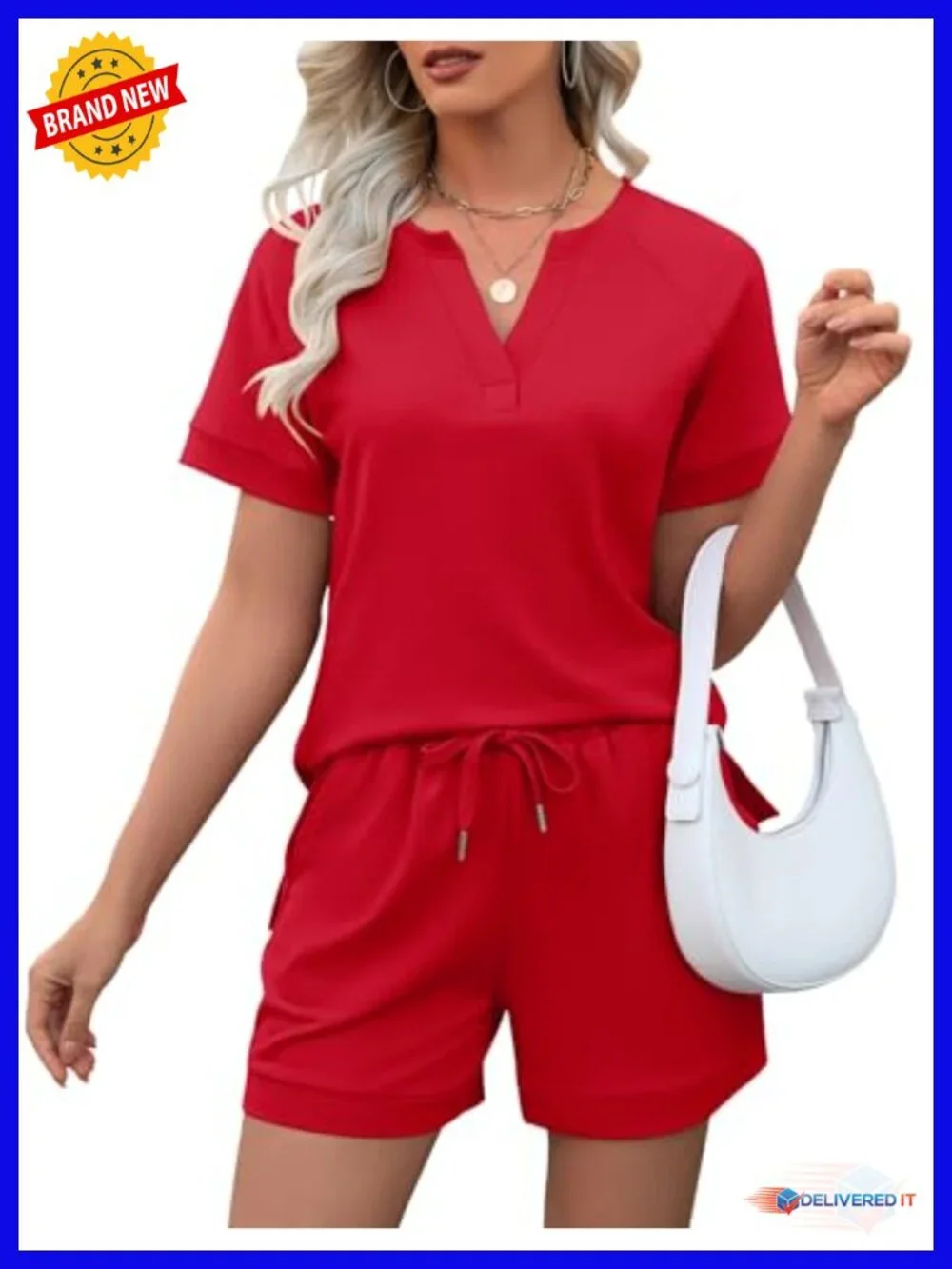 Two Piece Lounge Set Shorts Set Matching Sweatsuit